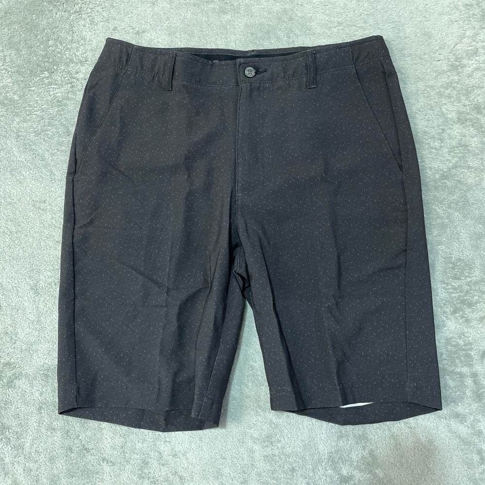 NWOT Pebble Beach Golf Shorts Men's 32 Black Polyester Spandex Performance